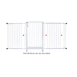 Grade de porta Master para vãos de 151cm a 155cm - 1