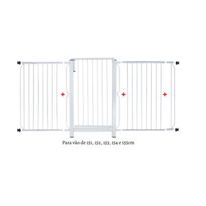Grade de porta Master para vãos de 151cm a 155cm
