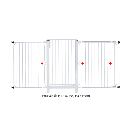 Grade de porta Master para vãos de 151cm a 155cm