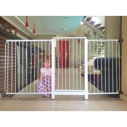 Portão Grade Proteção Criança Bebe Cão Pet para vãos de 186cm a 190cm - 9