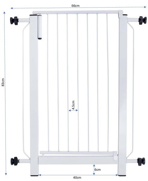 Portão Grade Proteção Criança Bebe Cão Pet para vãos de 206cm a 210cm - 3