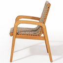 Ver imagem 6 de Kit 04 Cadeiras para Sala de Jantar Varanda Gourmet com Braço Trammare C07 Corda Náutica Rami -