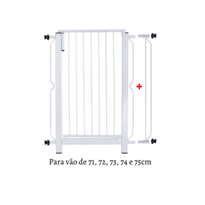 Grade de porta Master para vãos de 71cm a 75cm