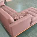 Ver imagem 7 de Sofá Chaise Gianni | Base Madeira | Tecido Acquablock | 220cm | Camurça