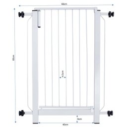 Portão Grade Proteção Criança Bebe Cão Pet para Vãos de 116cm A 120cm - 3