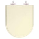 Ver imagem 1 de Assento Sanitario Poliester com Amortecedor Carrara Creme para Vaso Deca