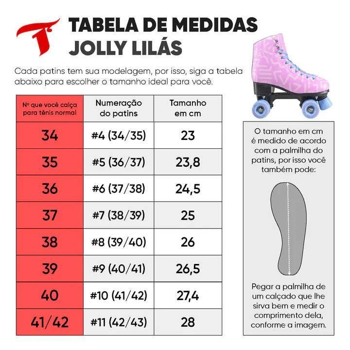- Patins Quad Jolly Lilas | 58mm Abec 7 Traxart 4 (usa) - 35/36 (br) - 3