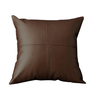 Almofada Couro Ecológico:café - 1