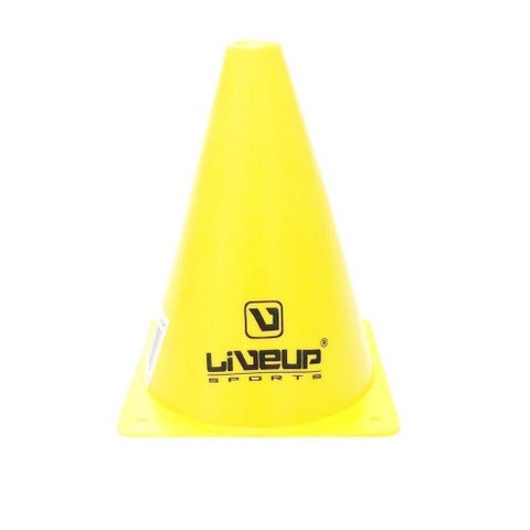 Kit com 10 Cones de Agilidade 18cm AMARELO - LiveUp