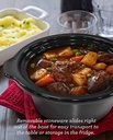 Ver imagem 5 de Elite Gourmet Panela Elétrica Slow Cooker Oval 2 Quart com Tampa de Vidro (vermelho)