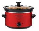 Ver imagem 1 de Elite Gourmet Panela Elétrica Slow Cooker Oval 2 Quart com Tampa de Vidro (vermelho)