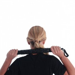 Rolo Massageador Bastao Liso para Massagem Preto Liveup - 3