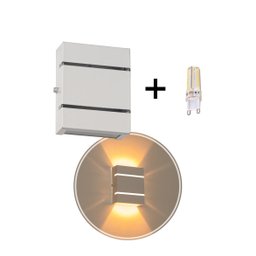 Arandela Slim Alumínio 2 Frisos + LED G9 St2527 - 2