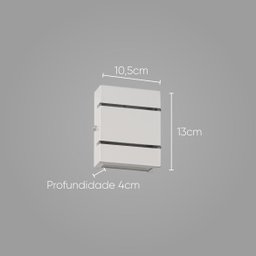 Arandela Slim Alumínio 2 Frisos + LED G9 St2527 - 3
