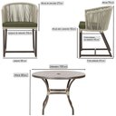 Ver imagem 2 de Mesa com 4 Cadeiras e Noronha Estofado 13 Trama Original Rami