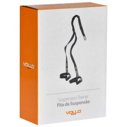Fita de Suspensão Vollo VP1042 para Treino Preta e Cinza - 1