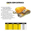 Ver imagem 4 de Cinta com Catraca para Amarração de Carga FERTAK 5t 9m 50mm Gancho "J" Aço e Poliéster Fertak Tools