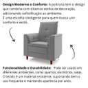 Ver imagem 5 de Poltrona Decorativa Estofada Confortável Sala Isis Veludo:cinza
