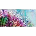 Ver imagem 2 de Quadro Decorativo Flores Design Colorido Conjunto 3 Peças