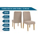 Ver imagem 4 de Sala de Jantar Completa Itália Tampo Madeirado C/ Vidro Curvo 170x90cm e 6 Cadeiras Ondina Cedro/
