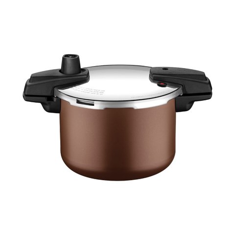 Panela de Pressão Tramontina Arizona Indução Alumínio 20 Cm 4,5 L Mocaccino