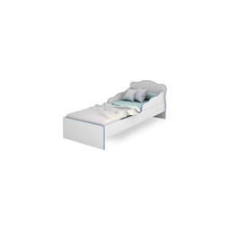 Mini Cama Juvenil Doce Sonho Qmovi 11300 Azul/Branco - 1 Mini Cama Juvenil Doce Sonho Qmovi 11300 Azul/Branco - 1