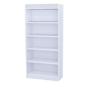Estante MDF Branca Modelo 5 Prateleiras 96x204x40 cm Comac - Branco