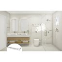 Ver imagem 3 de Toalheiro de Banho Banheiro Hotelaria Triplo 60cm Larissa em Aço Inox Polido Brilhante Stainless