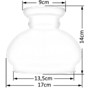 Ver imagem 2 de Cupula de Vidro Liso Transp 13,5 para Lustre e Candelabro