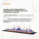 Ver imagem 6 de Lareira a Gás Interna de Embutir 60cm:lareira a Gas Natural 60cm
