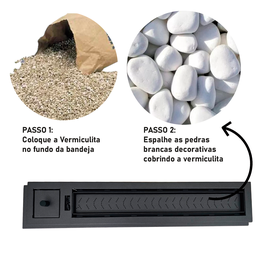 Lareira a Gás Interna de Embutir 60cm:lareira a Gas Natural 60cm - 3