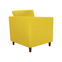 Ver imagem 2 de Poltrona Cadeira Sofá Decorativa Isis Sala Estar Salão Beleza Corano Amarelo - LM DECOR