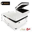 Ver imagem 2 de Cama Box Baú Casal + Colchão Espuma D45 Castor Black White Double Face 138x188x69cm