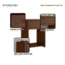 Ver imagem 2 de Mesa de Cabeceira Triunfo 1 Gaveta Jacarandá Fosco - Zanzini