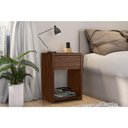 Ver imagem 4 de Mesa de Cabeceira Triunfo 1 Gaveta Jacarandá Fosco - Zanzini