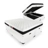 Cama Box Baú com Colchão de Espuma D45 Castor Black White Double Face Queen 158cm - 1