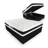Cama Box Baú Queen + Colchão Espuma D45 Castor Black White Double Face 158x198x69cm - 1