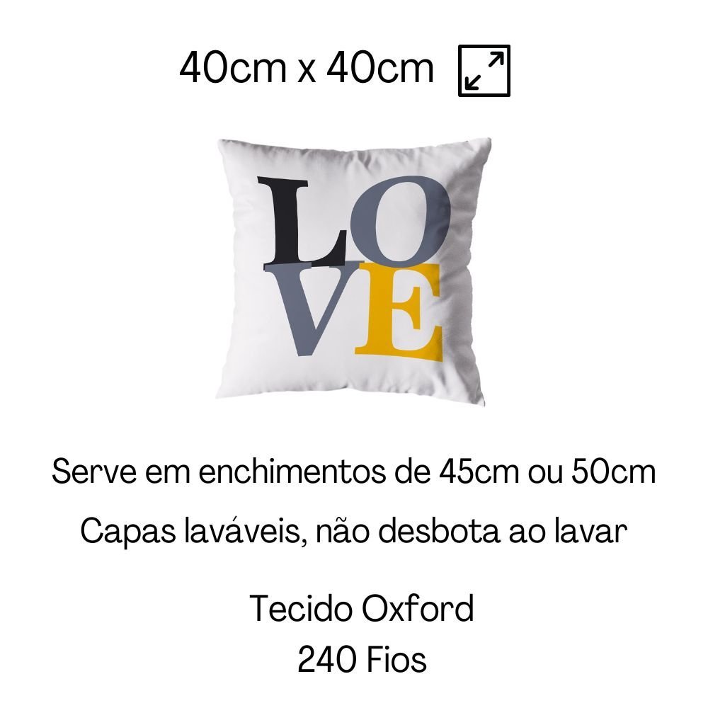 Kit 4 Almofadas Cheias 40cm X 40cm Decorativas Estampadas Digital Coloridas Sala Sofá Quarto Marmore - 5