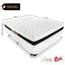 Ver imagem 2 de Cama Box Casal + Colchão de Espuma D45 Castor Black White Double Face 138x188x62cm