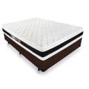 Ver imagem 1 de Cama Box Casal + Colchão de Espuma D45 Castor Black White Double Face 138x188x62cm