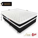 Ver imagem 2 de Cama Box Casal + Colchão de Espuma D45 Castor Black White Double Face 138x188x62cm