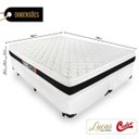 Ver imagem 2 de Cama Box Queen + Colchão de Espuma D45 Castor Black White Double Face 158x198x62cm