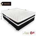 Ver imagem 2 de Cama Box Queen + Colchão de Espuma D45 Castor Black White Double Face 158x198x62cm