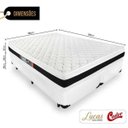 Ver imagem 2 de Cama Box Super King Branca + Colchão de Espuma D45 Castor Black White Double Face 193x203x62cm