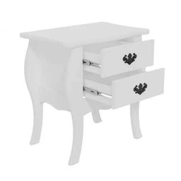 Mesa de Cabeceira Bombê Premier Branco - Patrimar - 3