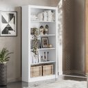 Ver imagem 2 de Livreiro Prateleira Estante para Escritório Home Office Prisma Branco