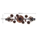 Ver imagem 2 de Luminária Plafon Dupla de Teto para Apartamento simples com Flores - Verniz
