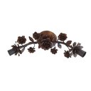 Ver imagem 1 de Luminária Plafon Dupla de Teto para Apartamento simples com Flores - Verniz