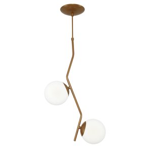 Pendente Aro Duplo Angular Jabuticaba Cobre Orby