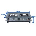 Ver imagem 5 de Fogão Industrial 2 Bocas 1QS 1QD Baixa Pressão P7 de Mesa Metalfour